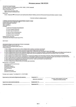 Распечатка исходных данных